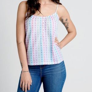 ModCloth White Embroidered Camisole Size Small NWT // FREE SHIPPING